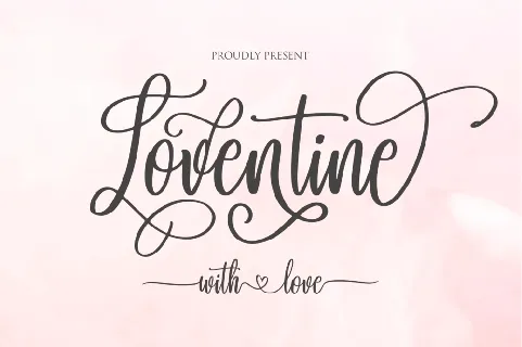 Loventine font