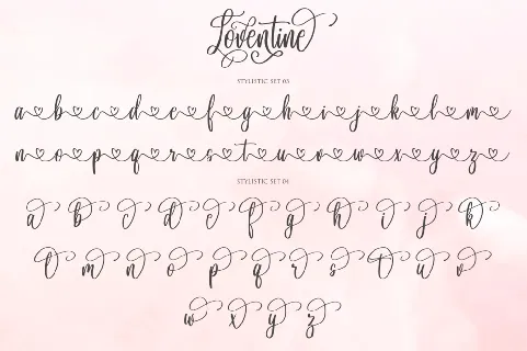 Loventine font