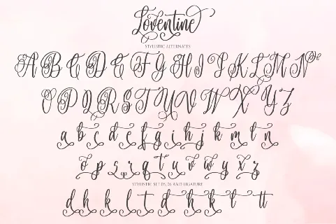 Loventine font