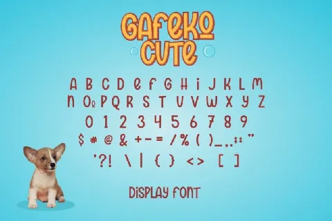 Gafeko Cute font