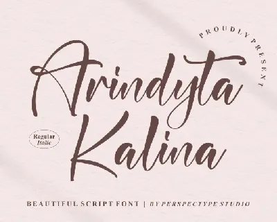 Arindyta Kalina font
