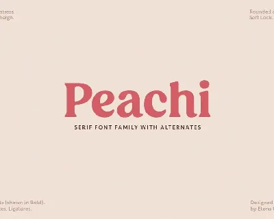 Peachi Family font