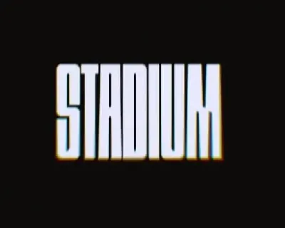 Stadium Display font
