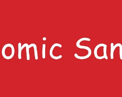 Comic Sans MS font