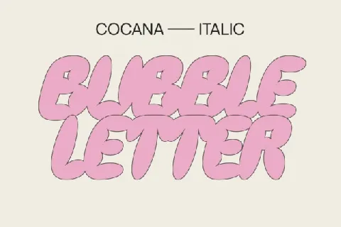 Cocana Display font
