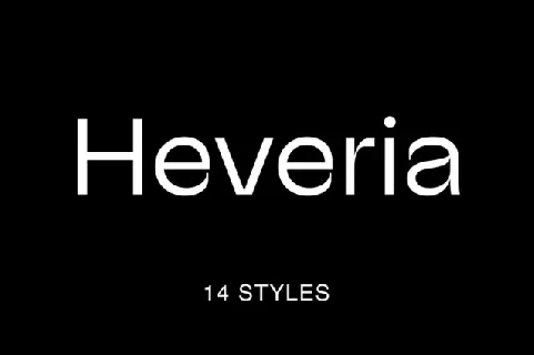 Heveria Family font