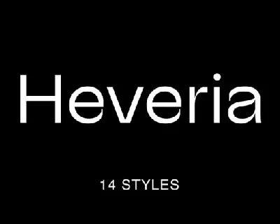 Heveria Family font