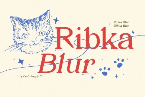 Ribka Blur font