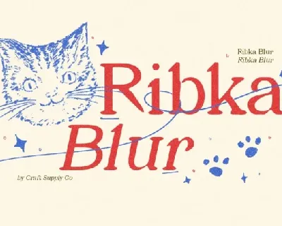 Ribka Blur font