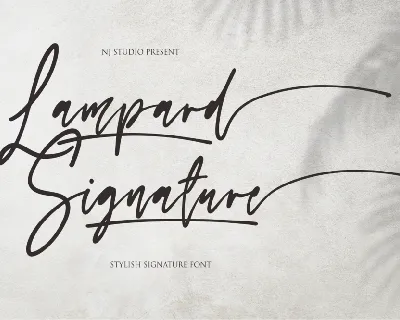 Lampard Signature font