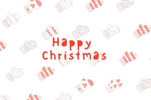 Christmast Gloves font