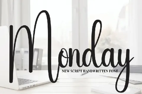 Monday Script Typeface font