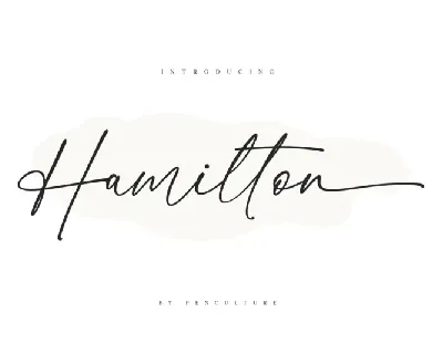 Hamilton font