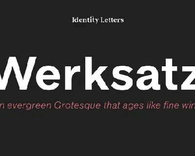 Werksatz Family font