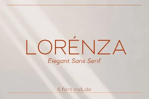 Lorenza – Sans Serif font