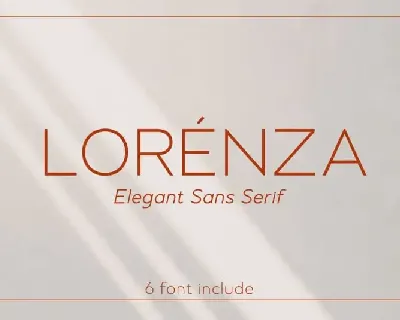 Lorenza – Sans Serif font