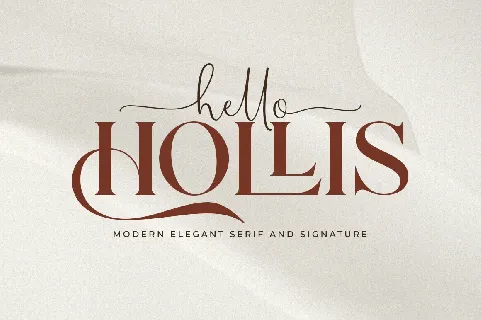 Hello Hollis font