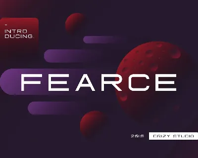 Fearce font