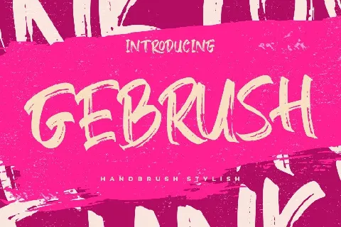 Gebrush font