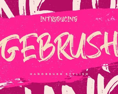 Gebrush font