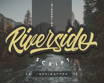 Riverside Script font