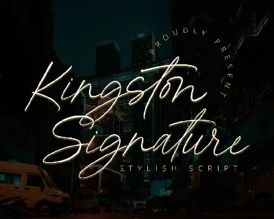 Kingston Signature font