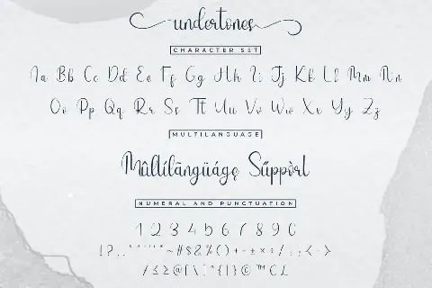 Undertones Demo font