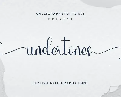 Undertones Demo font