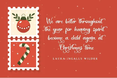 Christmas Stamp - Personal Use font