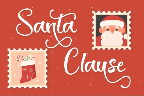 Christmas Stamp - Personal Use font