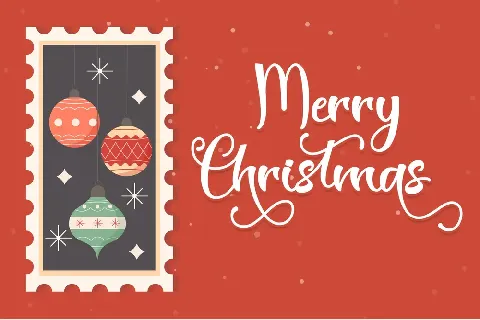 Christmas Stamp - Personal Use font