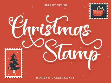 Christmas Stamp - Personal Use font