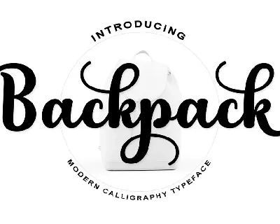 Backpack font