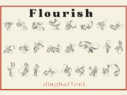 Retro Flourish font