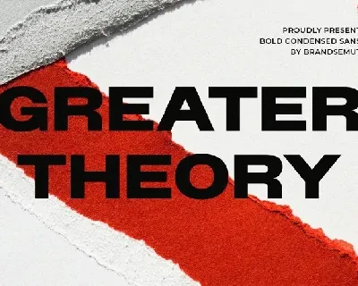 Greater Theory font