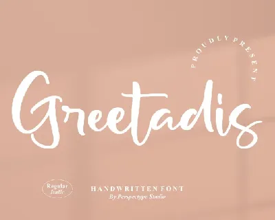 Greetadis font