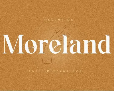 Moreland font