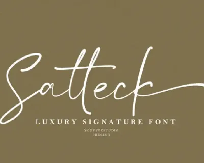 Satteck A Luxury Calligraphy font