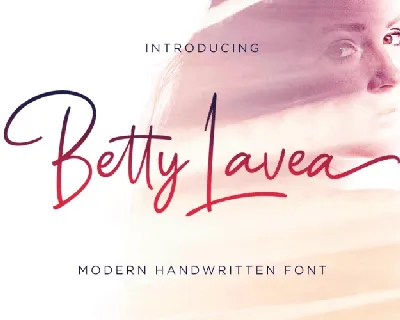 Betty Lavea Handwritten font