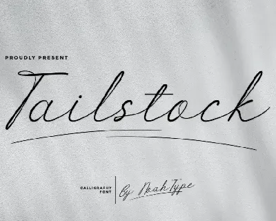 Tailstock Demo font