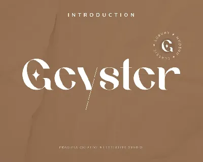 Geyster font