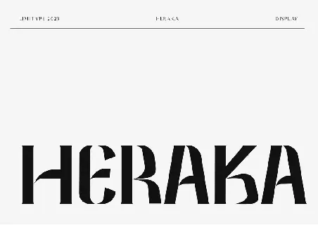 Heraka font