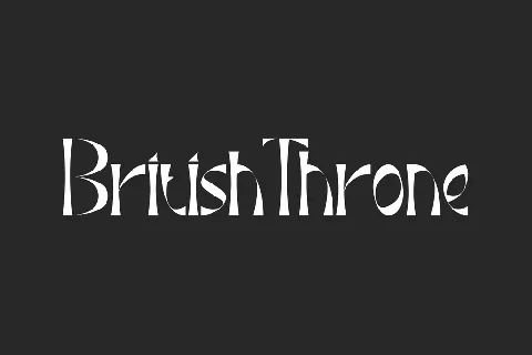 British Throne font