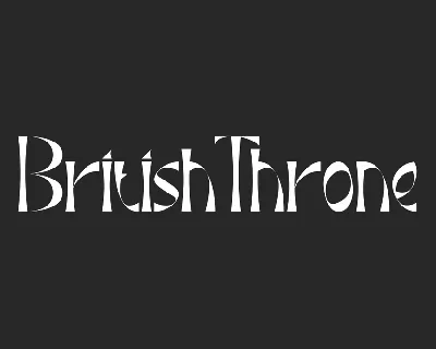 British Throne font