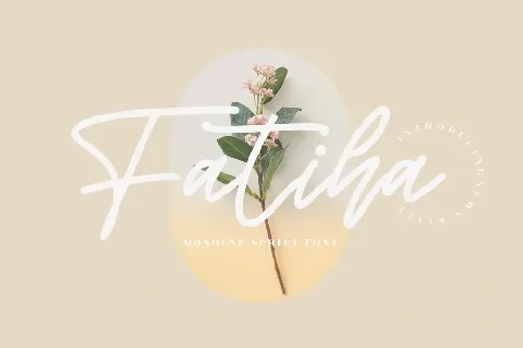 Fatiha â€“ Monoline Script font