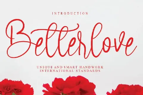 Betterlove Calligraphy font