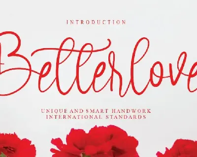 Betterlove Calligraphy font