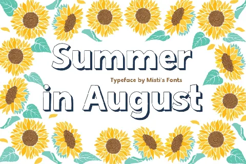 Summer in August font