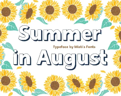 Summer in August font