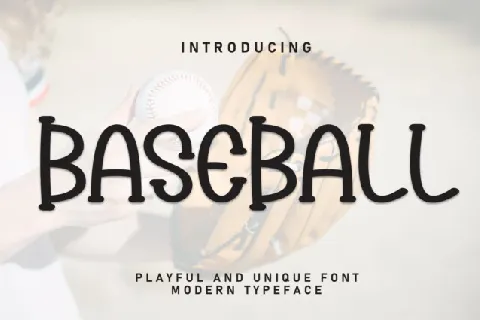 Baseball Display font